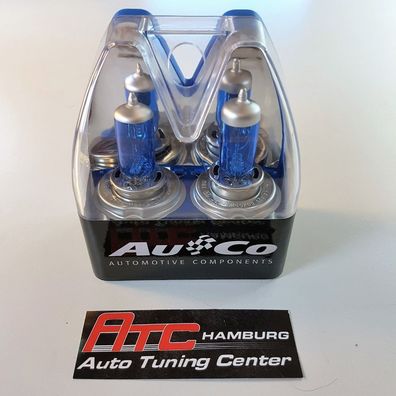 2 Stück Auco Ultra White Xenon Look/ Optik Leuchtmittel 55 / 60 Watt Weiß E. Nr