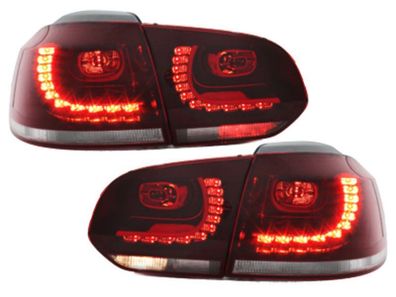 Für VW Golf 6 VI Limousine R-Look LED Rückleuchten Rot-klar Europaweit zugelasen