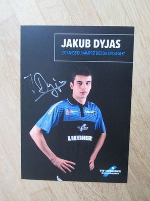 Tischtennis Bundesliga Ochsenhausen Jakub Dyjas - handsigniertes Autogramm!!!