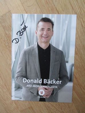 WDR Fernsehmoderator Donald Bäcker - handsigniertes Autogramm!!!