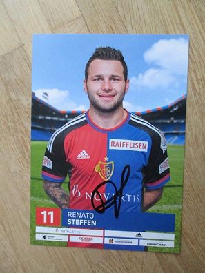 FC Basel - Renato Steffen - handsigniertes Autogramm!!!