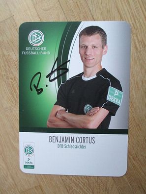 DFB Bundesligaschiedsrichter Benjamin Cortus - handsigniertes Autogramm!!!