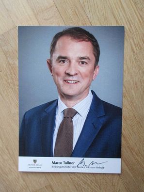 Sachsen-Anhalt Minister CDU Marco Tullner - handsigniertes Autogramm!!!