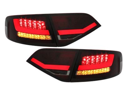 Lightbar LED Rückleuchten AUDI A4 B8 8K Limousine / ROT-SCHWARZ-SMOKE-GLAS. LD
