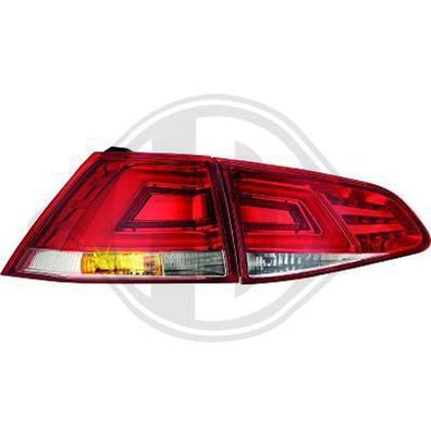 VW Golf 7 VII Limousine LED Lightbar Design Rückleuchten Rot-klar. Europaweit zug