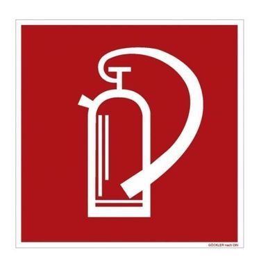 Feuerlöscher Schild Brandschutzzeichen nachleuchtend Piktogramm Symbol BGV DIN