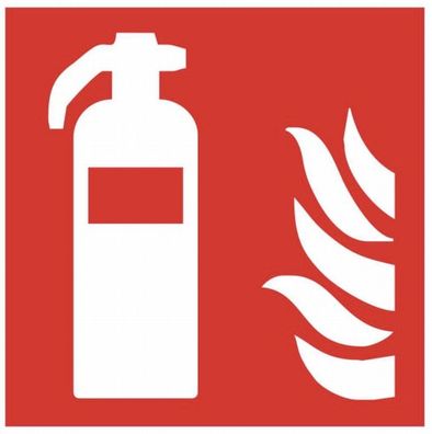 Feuerlöscher Schild Brandschutzzeichen nachleuchtend Piktogramm Symbol ASR ISO
