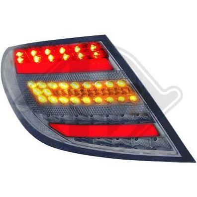 Mercedes C-Klasse W204 Limousine LED Lightbar Rückleuchten Smoke-Chrom 2007-11