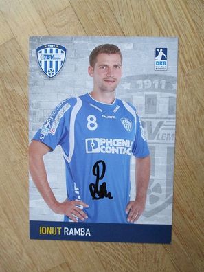 Handball Bundesliga TBV Lemgo Ionut Ramba - handsigniertes Autogramm!!!