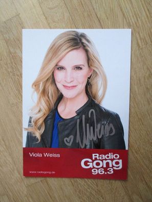 Radio Gong 96.3 Moderatorin Viola Weiss - handsigniertes Autogramm!!!