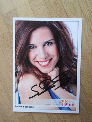 Gute Laune TV Fernsehmoderatorin Sylvia Bommes - handsigniertes Autogramm!!!