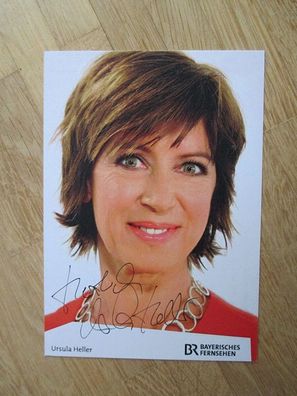 BR Fernsehmoderatorin Ursula Heller - handsigniertes Autogramm!!!