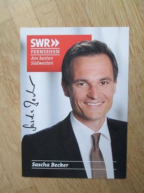 SWR Fernsehmoderator Sascha Becker - handsigniertes Autogramm!!!