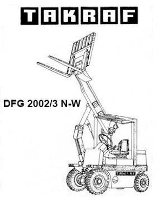 Takraf DFG 2002/3 N-W Bedienung Instandhaltung Teilekatalog