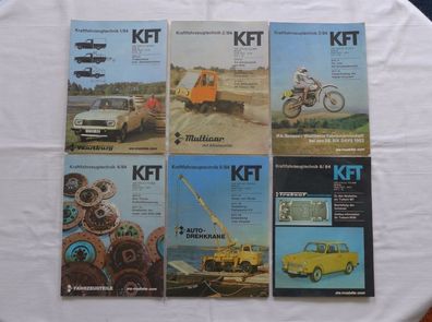 12 x KFT Kraftfahrzeugtechnik 1-12 1984 DDR Oldtimer MZ Simson Trabant Wartburg Jawa