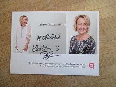 QVC Fernsehmoderatorin Kerstin Braukmann - handsigniertes Autogramm!!!