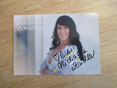 Schlagerstar Michaela Zondler - handsigniertes Autogramm!!!