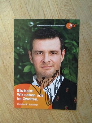 ZDF Die Rosenheim-Cops Schauspieler Christian K. Schaeffer - handsigniertes Autogramm