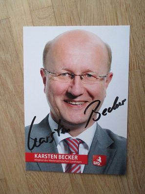 Niedersachsen MdL SPD Karsten Becker - handsigniertes Autogramm!!!