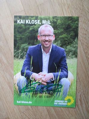 Hessen MdL Die Grünen Kai Klose - handsigniertes Autogramm!!!