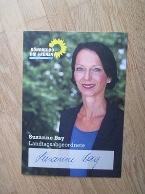 Baden-Württemberg MdL Die Grünen Susanne Bay - handsigniertes Autogramm!!!