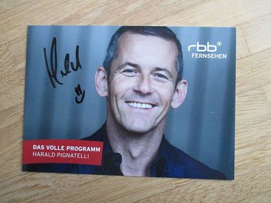 RBB Fernsehmoderator Harald Pignatelli - handsigniertes Autogramm!!!