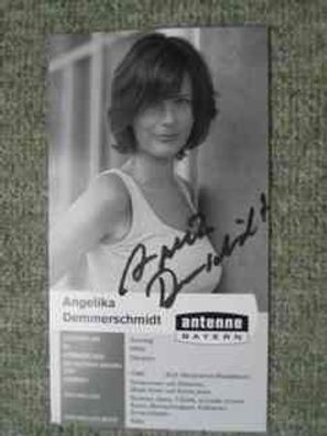 Antenne Bayern Moderatorin Angelika Demmerschmidt - handsigniertes Autogramm!!!