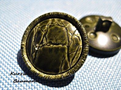 1Kunststoffknopf Knöpfe olivgrün 20x10mm Öse 3mm Nr 318