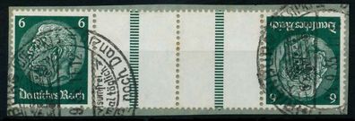 D-REICH Zusammendruck Nr KZ22.1 gestempelt 4ER STR Briefstück X7A69AE