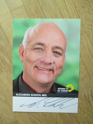 Baden-Württemberg MdL Die Grünen Alexander Schoch - handsigniertes Autogramm!!!