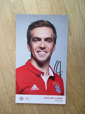 FC Bayern München Saison 16/17 Philipp Lahm - handsigniertes Autogramm!!!