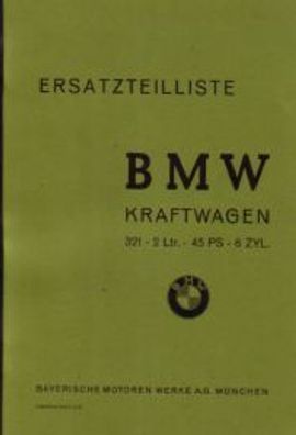 Ersatzteilliste BMW 321 Kraftwagen