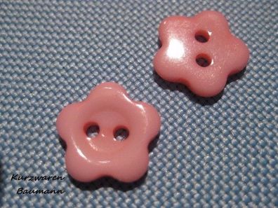 1Kunststoffknopf Knöpfe rosa 12x2mm 2Loch a 1,5mm Nr 572
