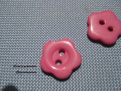 1Kunststoffknopf Knöpfe pink 14x2mm 2Loch a 2mm Nr 573