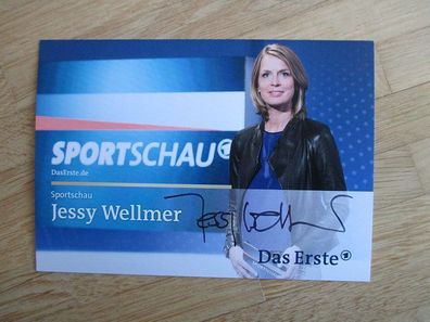 Das Erste Sportschau Fernsehmoderatorin Jessy Wellmer - handsigniertes Autogramm!!!