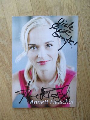 Hubert und Staller Schauspielerin Annett Fleischer - handsigniertes Autogramm!!!