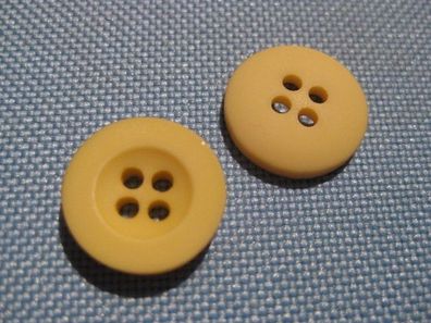 1 Kunststoffknopf Knöpfe gelb 15x3mm 4loch a 2mm Nr 764
