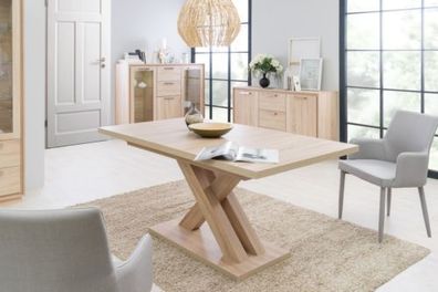 Tisch Funktionstisch -Vegas Sonoma Eiche in Echtholz - Design 160-200 x 90cm