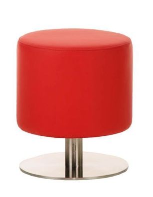 Sitzhocker - Max 3 - Hocker Rundhocker Kunstleder Rot 38x38 cm