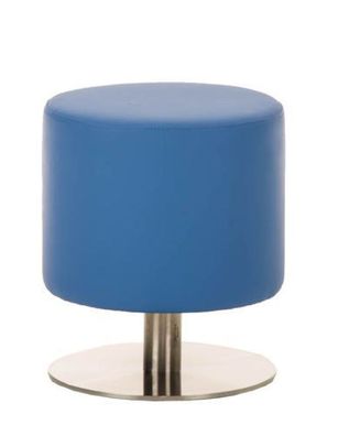Sitzhocker - Max 3 - Hocker Rundhocker Kunstleder Blau 38x38 cm