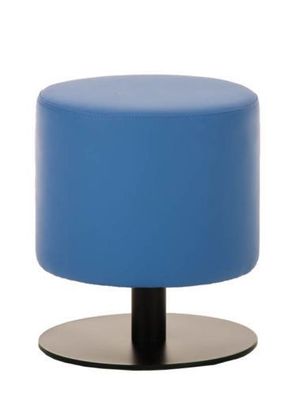Sitzhocker - Max 2 - Hocker Rundhocker Kunstleder Blau 38x38 cm