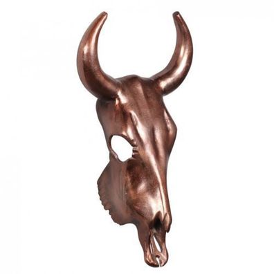 Deko Aluminium Geweih Big Bull L - Wanddekoration Bronze