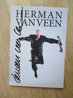 Liedermacher Herman van Veen - handsigniertes Autogramm!!!