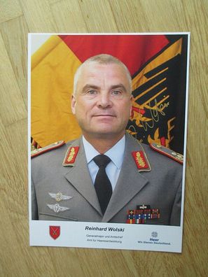 Amtschef Amt für Heeresentwicklung Generalmajor Reinhard Wolski - hands. Autogramm!!!