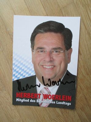 Bayern MdL SPD Herbert Woerlein - handsigniertes Autogramm!!!