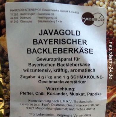 Javagold Bayerischer Backleberkäse, 1kg, Gewürz, Gewürze,