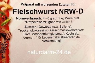 Hela Gewürz für Fleischwurst NRW, 1000g Beutel, Gewürz, Gewürze,