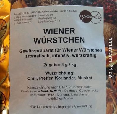 Wiener Würstchen, 1kg, Gewürz, Gewürze,