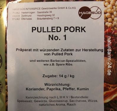 Pulled Pork No.1, 1kg, Gewürz, Gewürze, Smoker