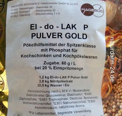 El-do-lak P Pulver Gold, 1,2kg, Gewürz, Gewürze, Kutterhilfsmittel